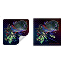 Two Pokemon-themed stickers on a white background