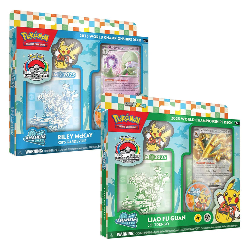 Two Pokémon trading card game packs with colorful designs and character illustrations on a white background.