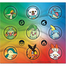 Colorful display of cartoon characters in circular frames on a gradient background