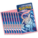 Pokémon trading card packs with a character on a white background