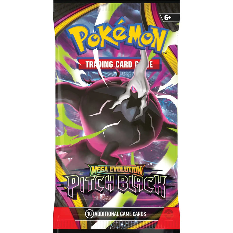 Pokémon trading card game pack with Mega Evolution Pitch Black theme