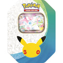 Pokémon TCG 30th Celebration Sylveon ex Tin packaging featuring Sylveon ex.