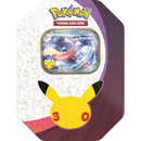 Pokémon TCG 30th Celebration Greninja ex Tin packaging featuring Greninja ex.