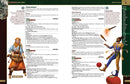 Gamebook or RPG resource with character descriptions and illustrations on a white background