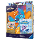 Disney Lorcana Winterspell Stitch Collection Starter Set 11 packaging with binder, promo card, and boosters.