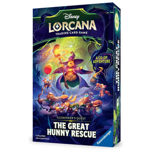 Disney Lorcana trading card game box with colorful artwork on a white background