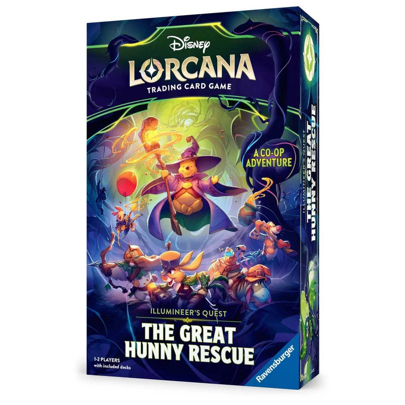 Disney Lorcana trading card game box with colorful artwork on a white background