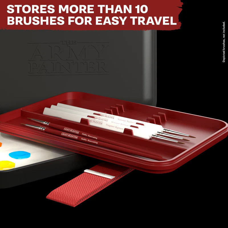 Army Painter wet palette set for miniature painting with palette tray and accessories.