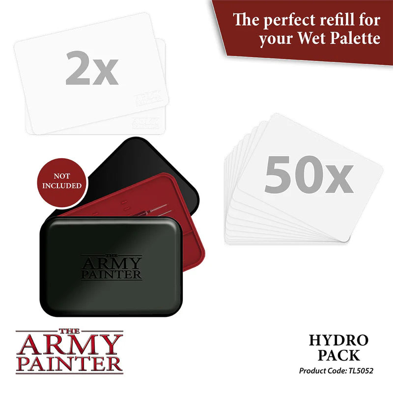 Army Painter Wet Palette Hydro Pack refill packaging with replacement sheets.