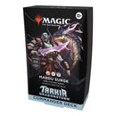 Card game box for 'Mardu Surge' from 'Magic: The Gathering' with artwork of characters on a black background.