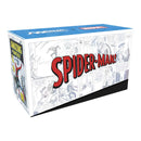 Magic: The Gathering Spider-Man comic book-style box with superhero illustrations on a white background