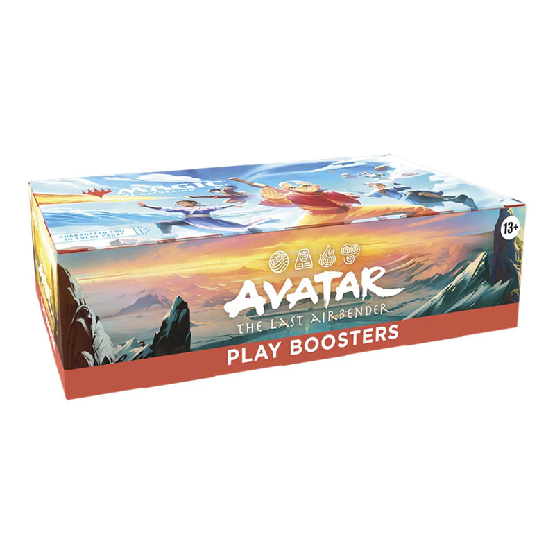 Box of 'Avatar: The Last Airbender' play boosters on a white background