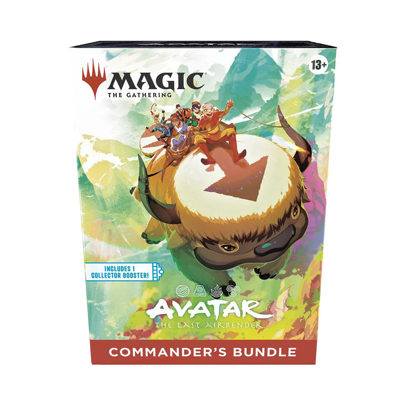 MAGIC THE GATHERING Avatar The Last Airbender Commander's Bundle packaging with colorful design and characters.