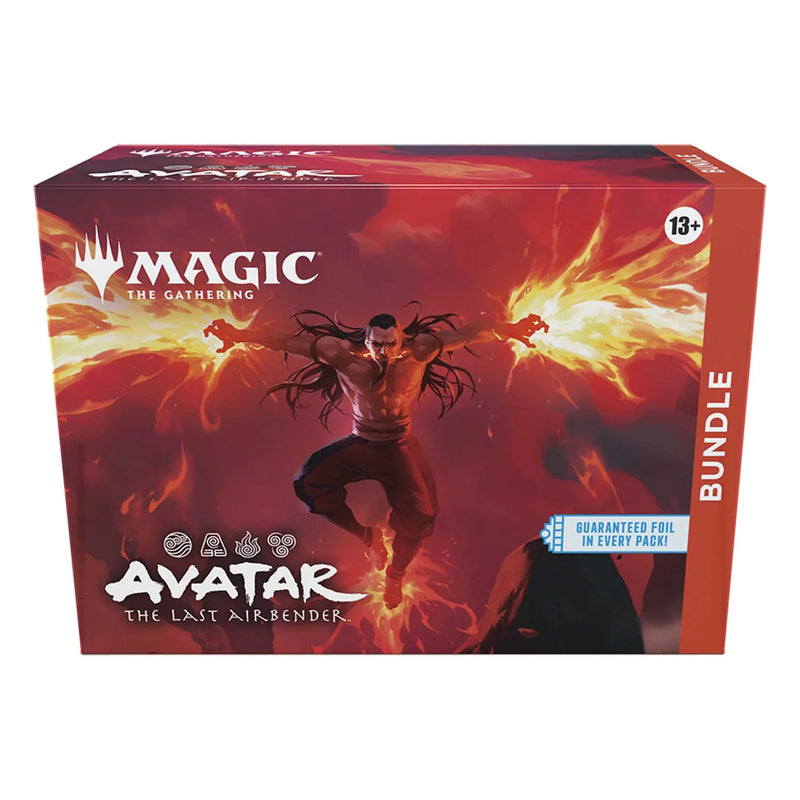 MAGIC: THE GATHERING Avatar The Last Airbender bundle box with character illustration on red background