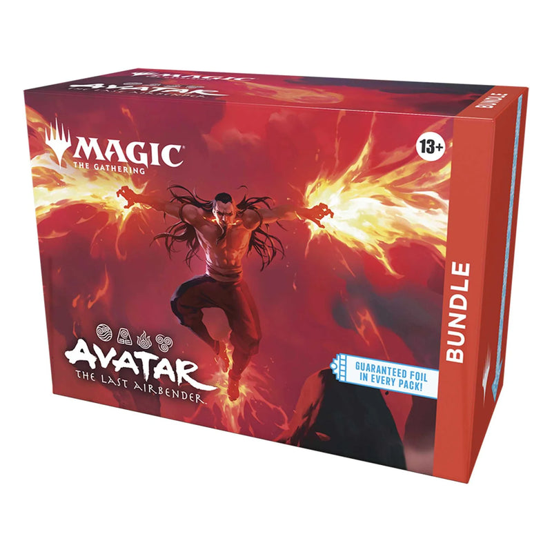 MAGIC THE GATHERING Avatar The Last Airbender bundle box with character illustration on red background