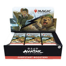 Collection of 'Avatar: The Last Airbender' Magic the Gathering jumpstart boosters packaging.