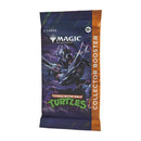 Trading card game booster pack featuring Teenage Mutant Ninja Turtles theme on a white background