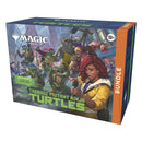 Box for 'Magic: The Gathering' featuring Teenage Mutant Ninja Turtles and a character with red hair.