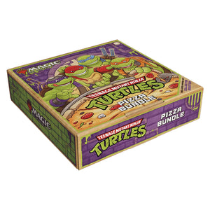 Teenage Mutant Ninja Turtles pizza bundle box on a white background