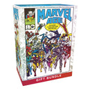 Marvel Age comic book gift bundle packaging with superhero illustrations on a white background