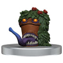 Villainous character with green leaves, red roses, and a blue tongue on a white background