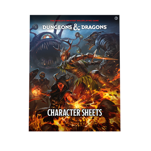 Dungeons & Dragons Character Sheets 2024 pack with official layout.