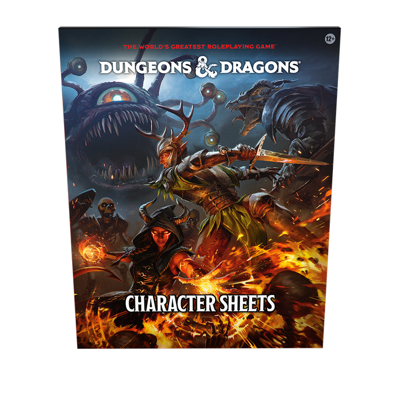 Dungeons & Dragons Character Sheets 2024 pack with official layout.