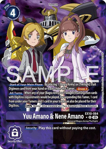 Yuu Amano & Nene Amano [EX10-064] (Alternate Art) [Sinister Order]