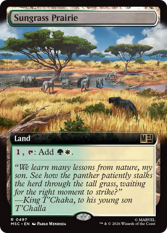 Sungrass Prairie (Extended Art) [Marvel Super Heroes Commander]