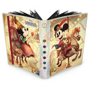 Trading card binder with cartoon characters on a white background