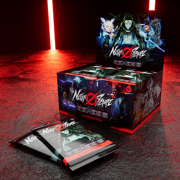 Neuroscape Genesis Unlimited Booster Pack packaging featuring set artwork.