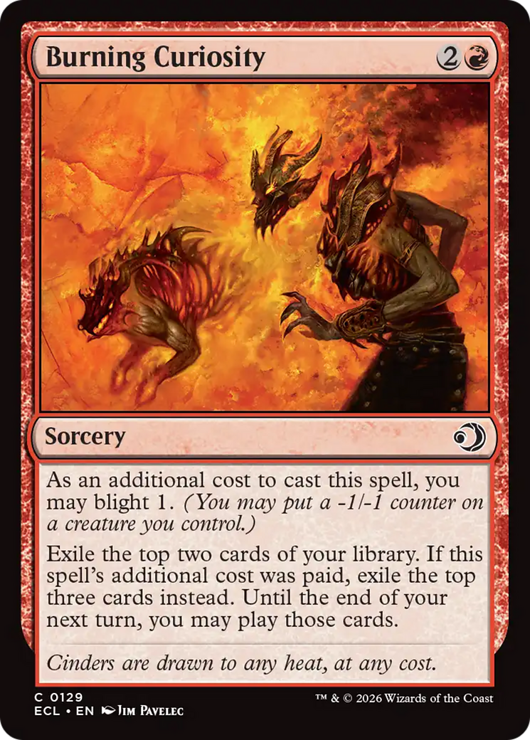 Burning Curiosity [Lorwyn Eclipsed]