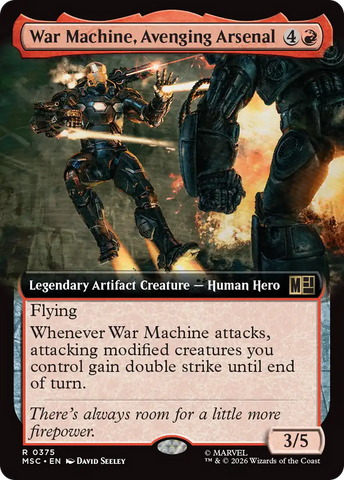War Machine, Avenging Arsenal (Extended Art) [Marvel Super Heroes Commander]