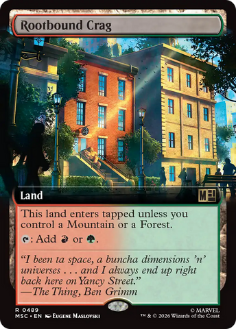 Rootbound Crag (Extended Art) [Marvel Super Heroes Commander]