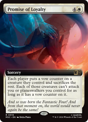 Promise of Loyalty (Extended Art) [Marvel Super Heroes Commander]