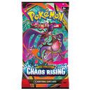 Pokémon Mega Evolution Chaos Rising trading card game pack on a white background