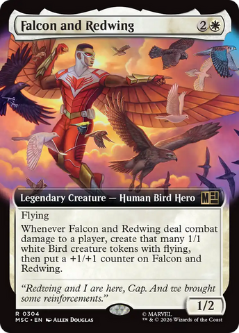 Falcon and Redwing (Extended Art) [Marvel Super Heroes Commander]