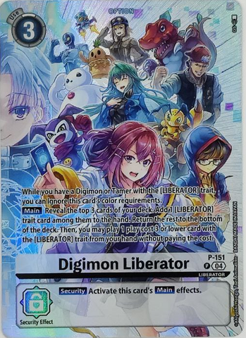 Digimon Liberator [P-151] - P-151 (Digimon Liberator [P-151] Debuggers Set) [Promotional Cards]