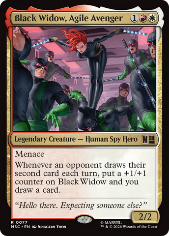 Black Widow, Agile Avenger (Surge Foil) [Marvel Super Heroes Commander]