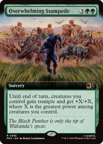 Overwhelming Stampede (Extended Art) [Marvel Super Heroes Commander]
