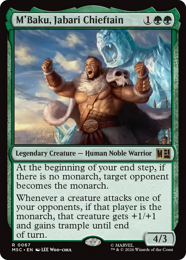 M'Baku, Jabari Chieftain (Surge Foil) [Marvel Super Heroes Commander]