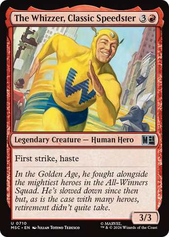 The Whizzer, Classic Speedster [Marvel Super Heroes Commander]