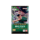 Card game booster pack for 'One Piece' card game on a white background