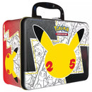 Pokémon TCG Celebrations Collector's Chest featuring 25th anniversary artwork and collectible tin packaging.