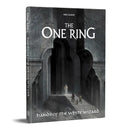 Book titled 'The One Ring: Hands of the White Wizard' with a dark, gothic design on a white background.