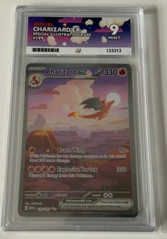Charizard EX 199/165 (Grade 9 Mint - Ace Grading) 151 #133313