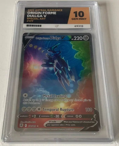 Origin Forme Dialga V 177/189 (Grade 10 Gem Mint - Ace Grading)