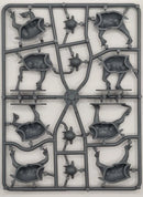 Plastic model kit with multiple pre-assembled parts on a white background