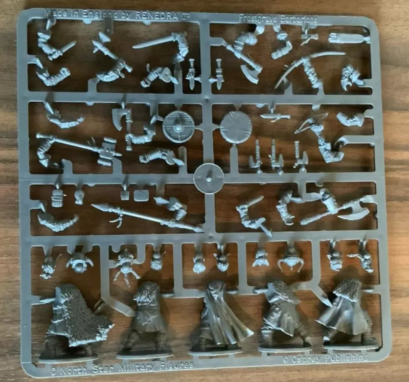Frostgrave Barbarians Sprue + Bases
