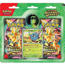 Pokémon trading card game pack featuring 'Mega Evolution Ascended Heroes' theme.